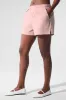 Pinstripe Daylight Boxer Short - Pink Quartz/Ivory sold by Alo Yoga