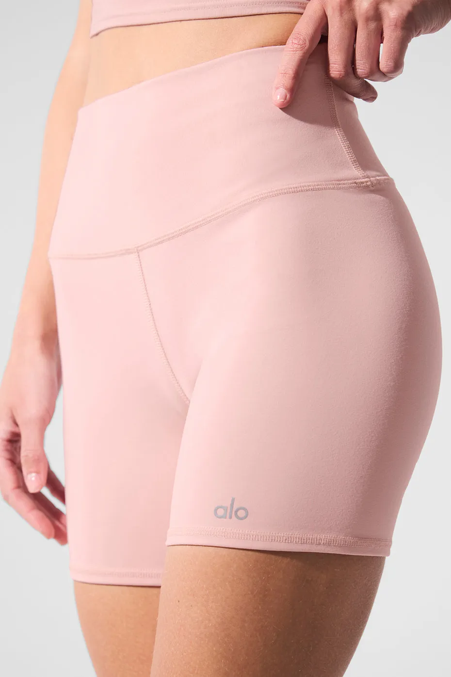 5" Airbrush High-Waist Biker Short - Pink Quartz sold by Alo Yoga product image thumbnail 4