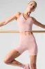 5" Airbrush High-Waist Biker Short - Pink Quartz sold by Alo Yoga