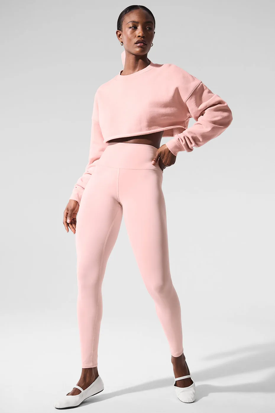 Extreme Cropped Pullover - Pink Quartz sold by Alo Yoga product image thumbnail 4