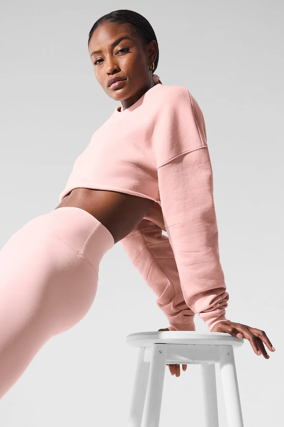 Extreme Cropped Pullover - Pink Quartz sold by Alo Yoga product image thumbnail 3