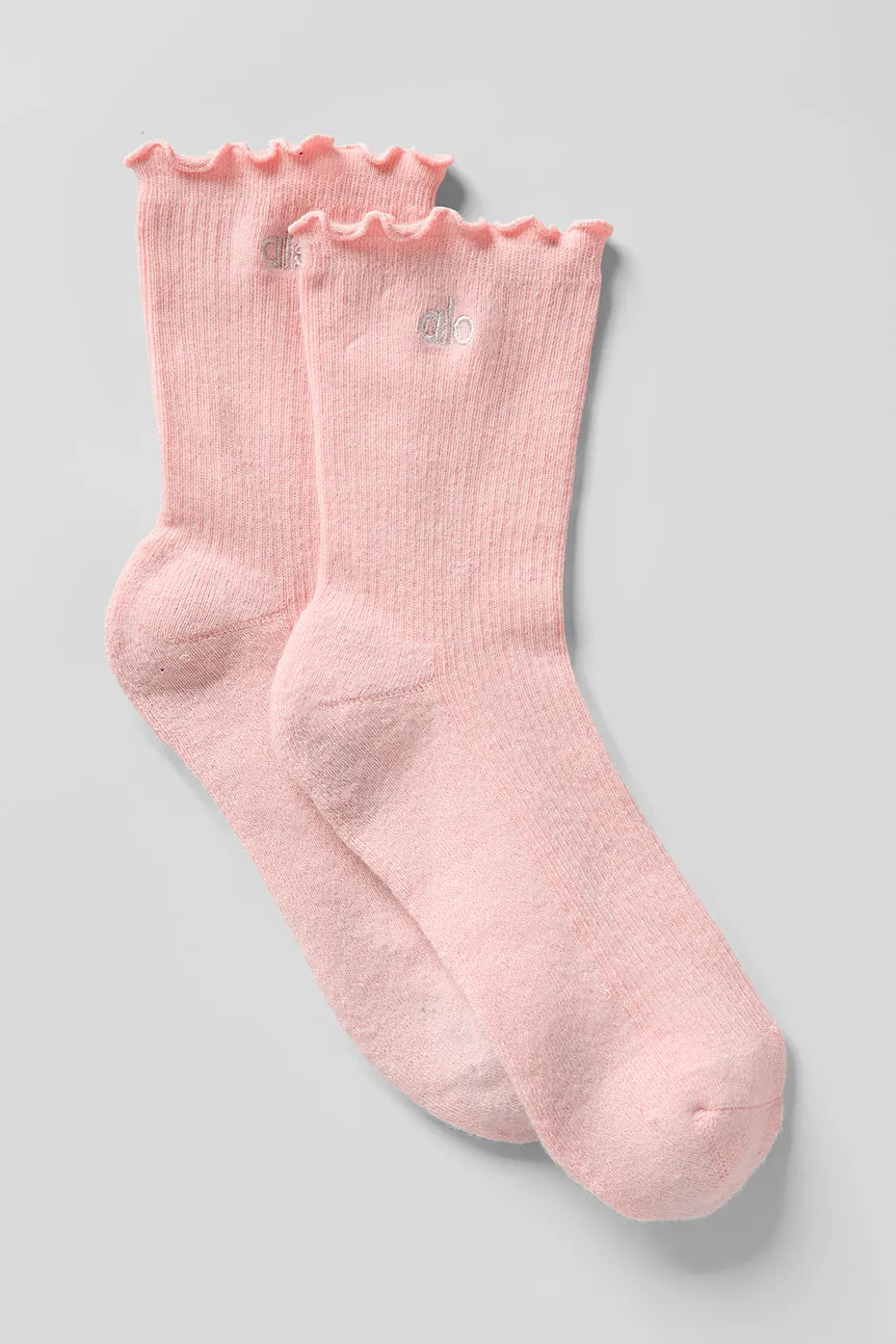 Women's Lettuce Edge Sock - Pink Quartz sold by Alo Yoga
