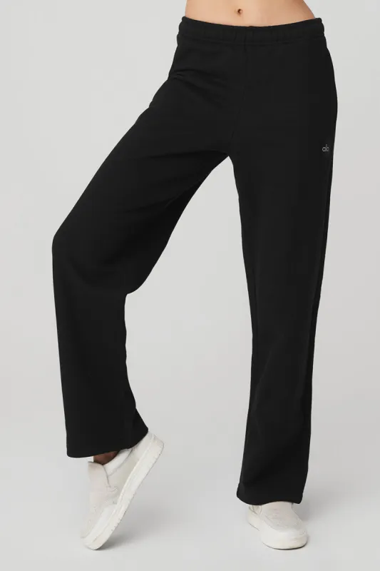 Renown Heavy Weight Sweatpant - Black sold by Alo Yoga