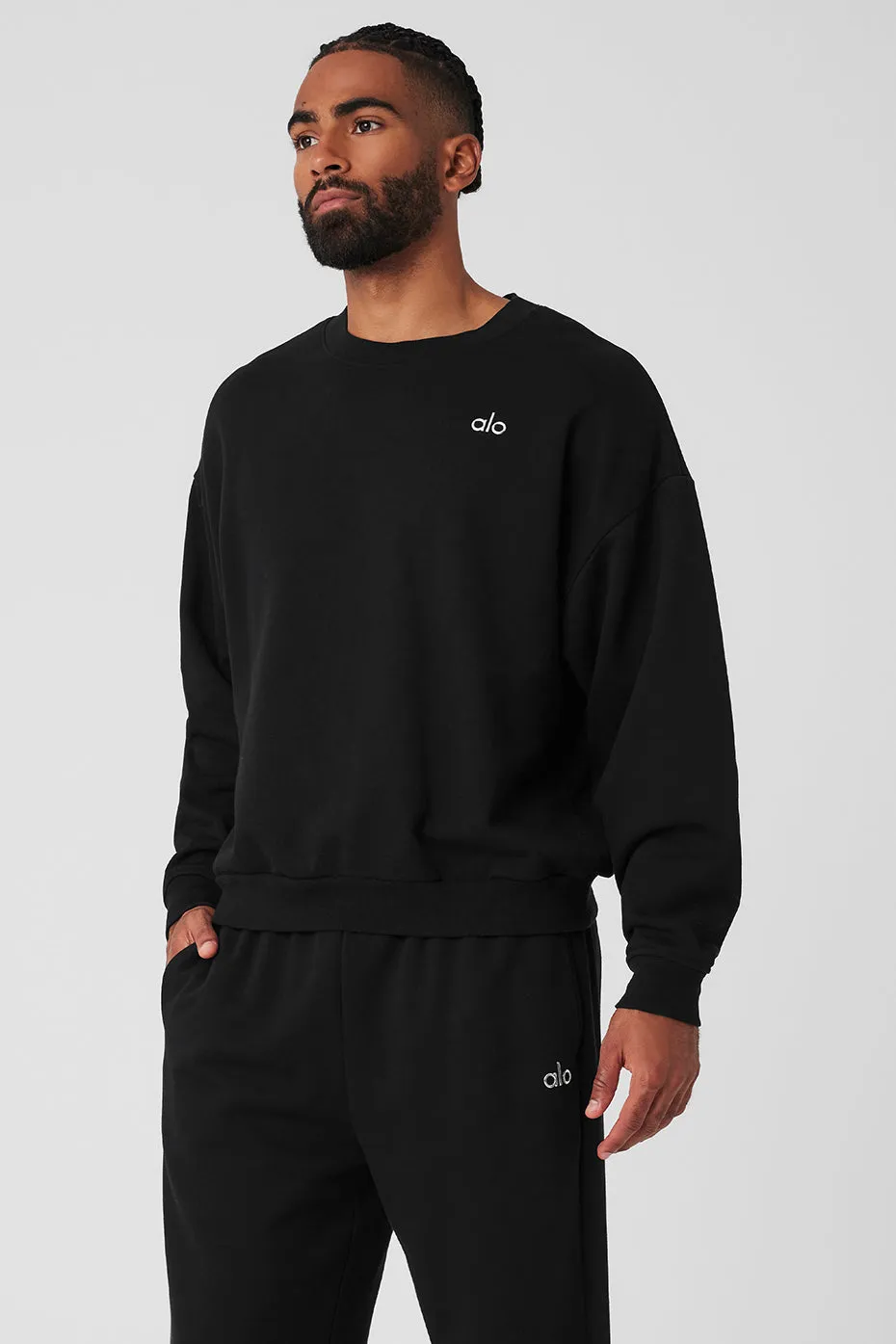 Accolade Crew Neck Pullover - Black sold by Alo Yoga product image thumbnail 3