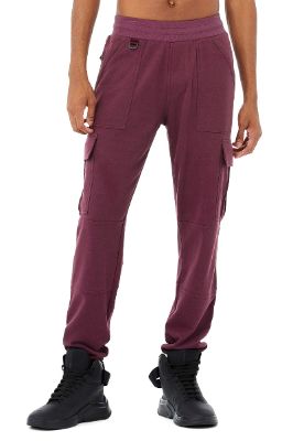 Highline Cargo Sweatpant - Varsity Cardinal sold by Alo Yoga