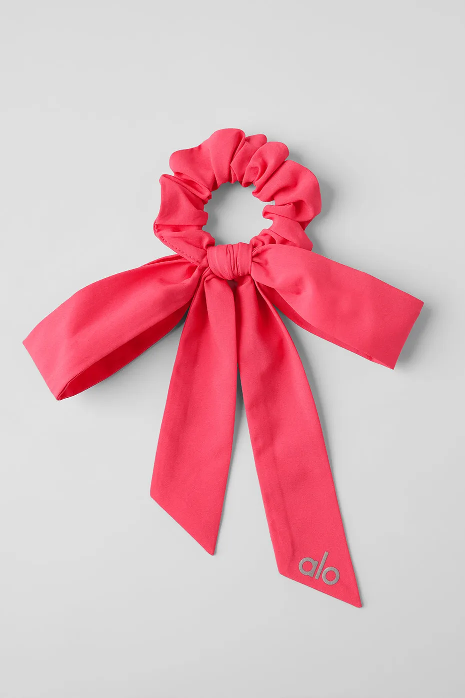 Love Knots Tie Scrunchie - Candy Red sold by Alo Yoga