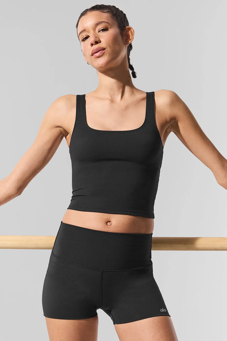 Alo Softsculpt Precision Tank - Black sold by Alo Yoga