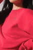 Cropped Accolade Crewneck - Candy Red sold by Alo Yoga