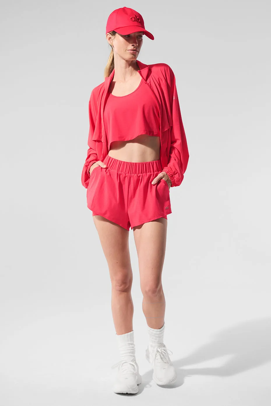 Sport Star Full Zip Jacket - Candy Red sold by Alo Yoga product image thumbnail 5