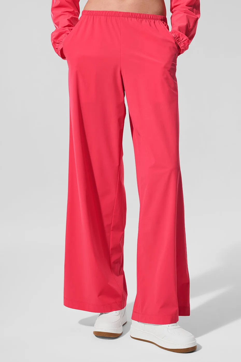 Breezy Wide Leg Pant (Long) - Candy Red sold by Alo Yoga