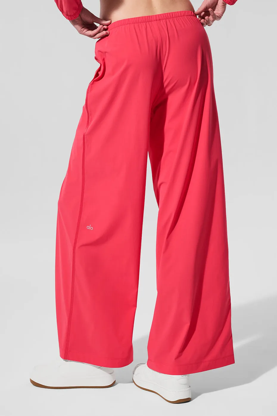 Breezy Wide Leg Pant (Long) - Candy Red sold by Alo Yoga product image thumbnail 3