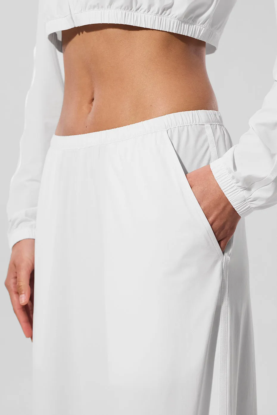 Breezy Wide Leg Pant - White sold by Alo Yoga product image thumbnail 5