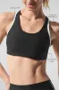 Airlift Super Sleek Contrast Bra - Black/White sold by Alo Yoga