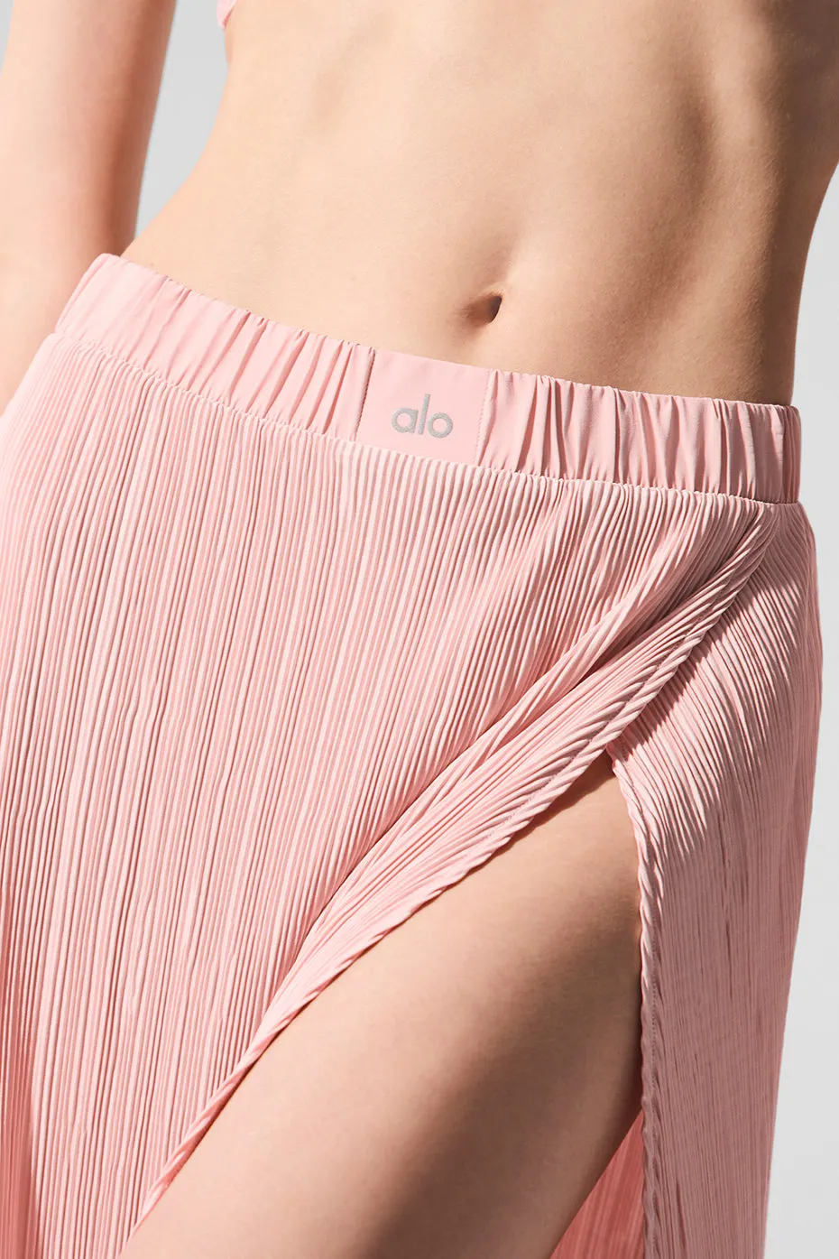 Micro Plisse Game On Long Skirt - Pink Quartz sold by Alo Yoga product image thumbnail 4