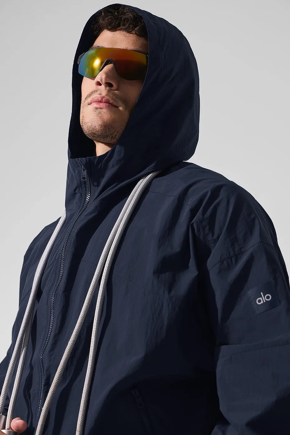 Vantage Nylon Ripstop Track Jacket - Navy sold by Alo Yoga product image thumbnail 5