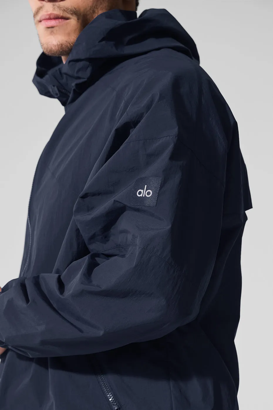 Vantage Nylon Ripstop Track Jacket - Navy sold by Alo Yoga product image thumbnail 3