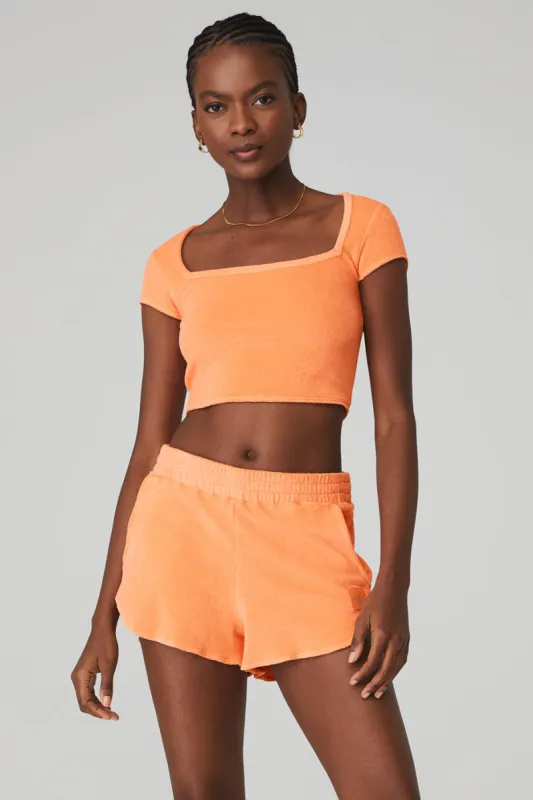 Terry Beachside Short Sleeve - Cantaloupe sold by Alo Yoga