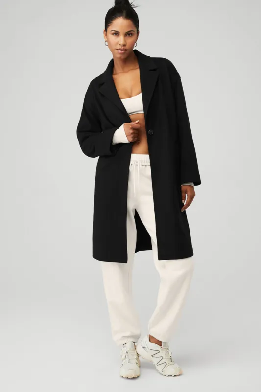 VIP Blazer Trench - Black sold by Alo Yoga