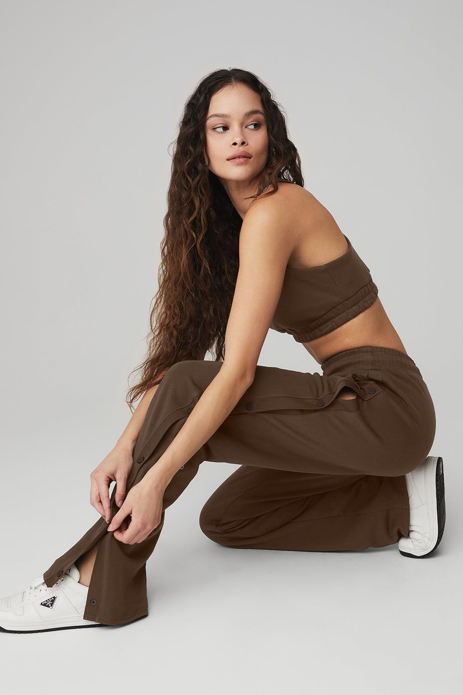 Courtside Tearaway Snap Pant - Espresso sold by Alo Yoga product image thumbnail 4