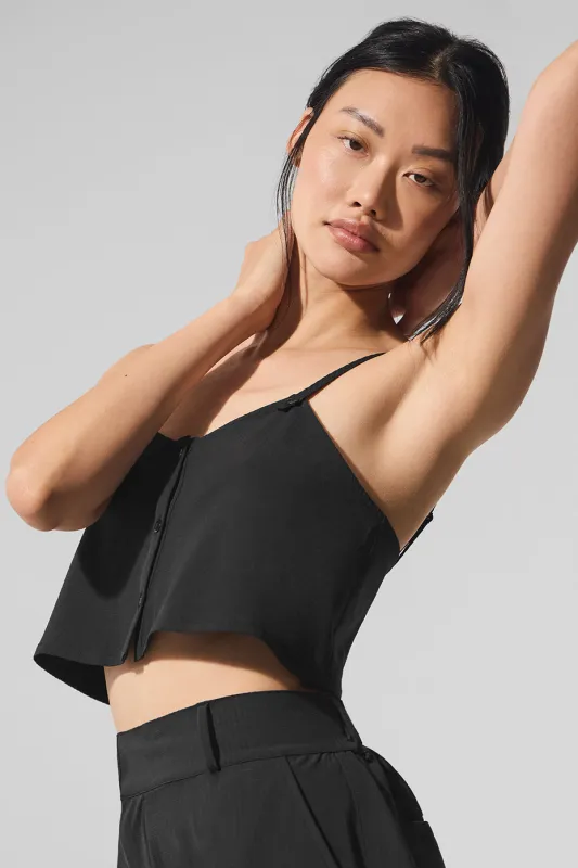 ALO | Dreamscape Tank Top in Black, Size: 2XS made by Alo Yoga
