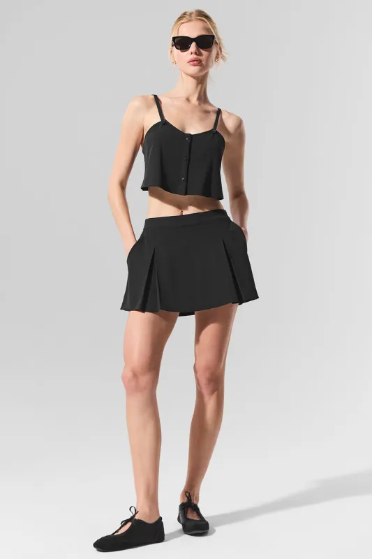 ALO | Dreamscape Tennis Skirt in Black, Size: Small made by Alo Yoga