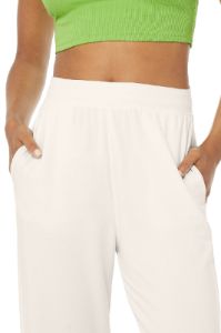 High-Waist Dreamy Wide Leg Pant - Ivory sold by Alo Yoga
