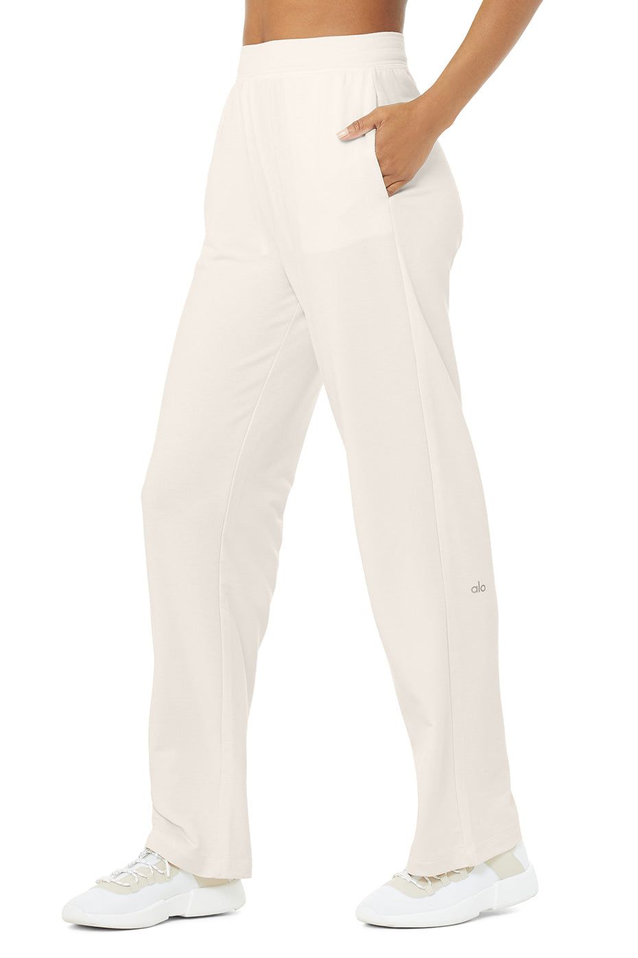 High-Waist Dreamy Wide Leg Pant - Ivory sold by Alo Yoga product image thumbnail 3