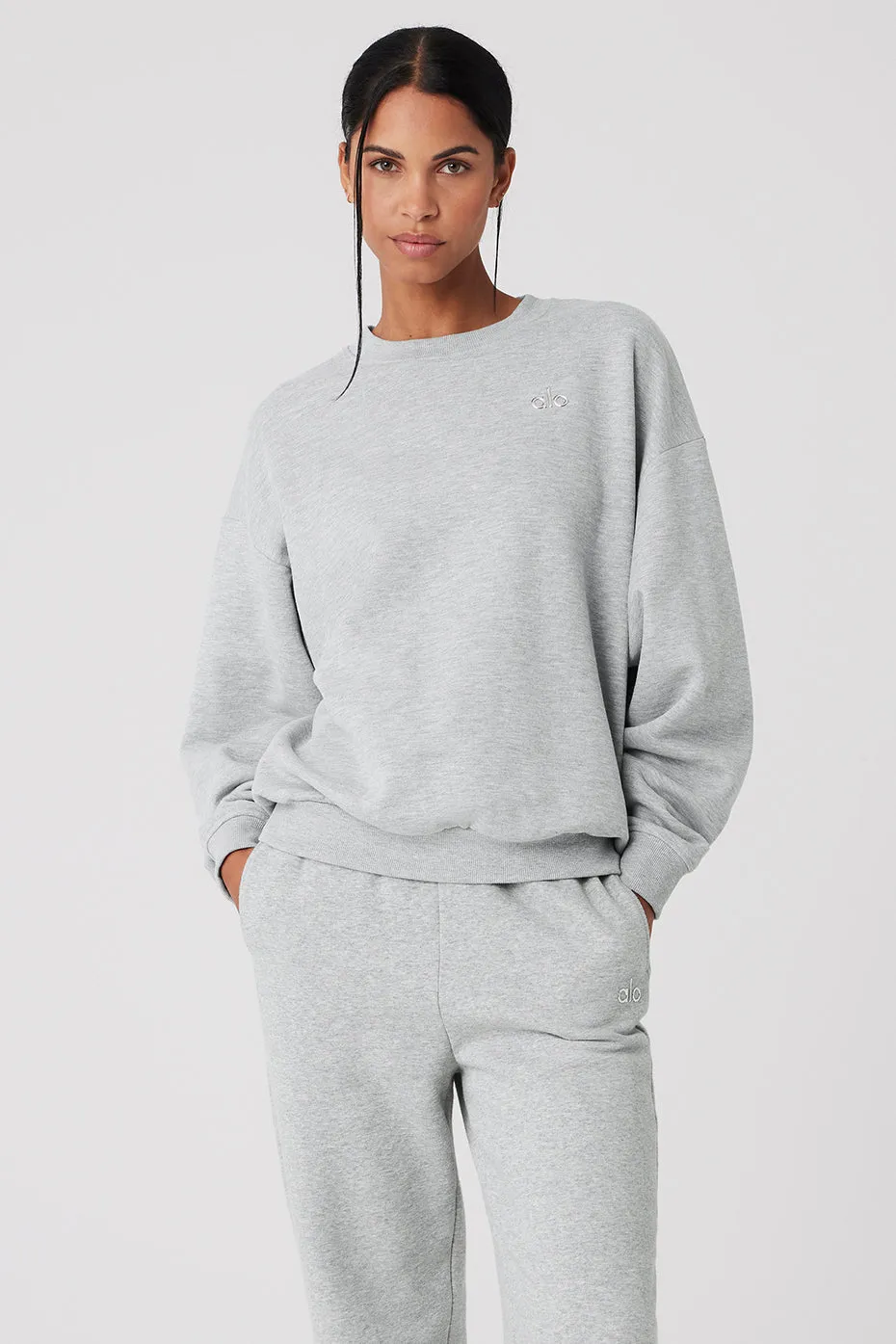 Accolade Crew Neck Pullover - Athletic Heather Grey sold by Alo Yoga product image thumbnail 2