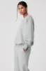 Accolade Crew Neck Pullover - Athletic Heather Grey sold by Alo Yoga