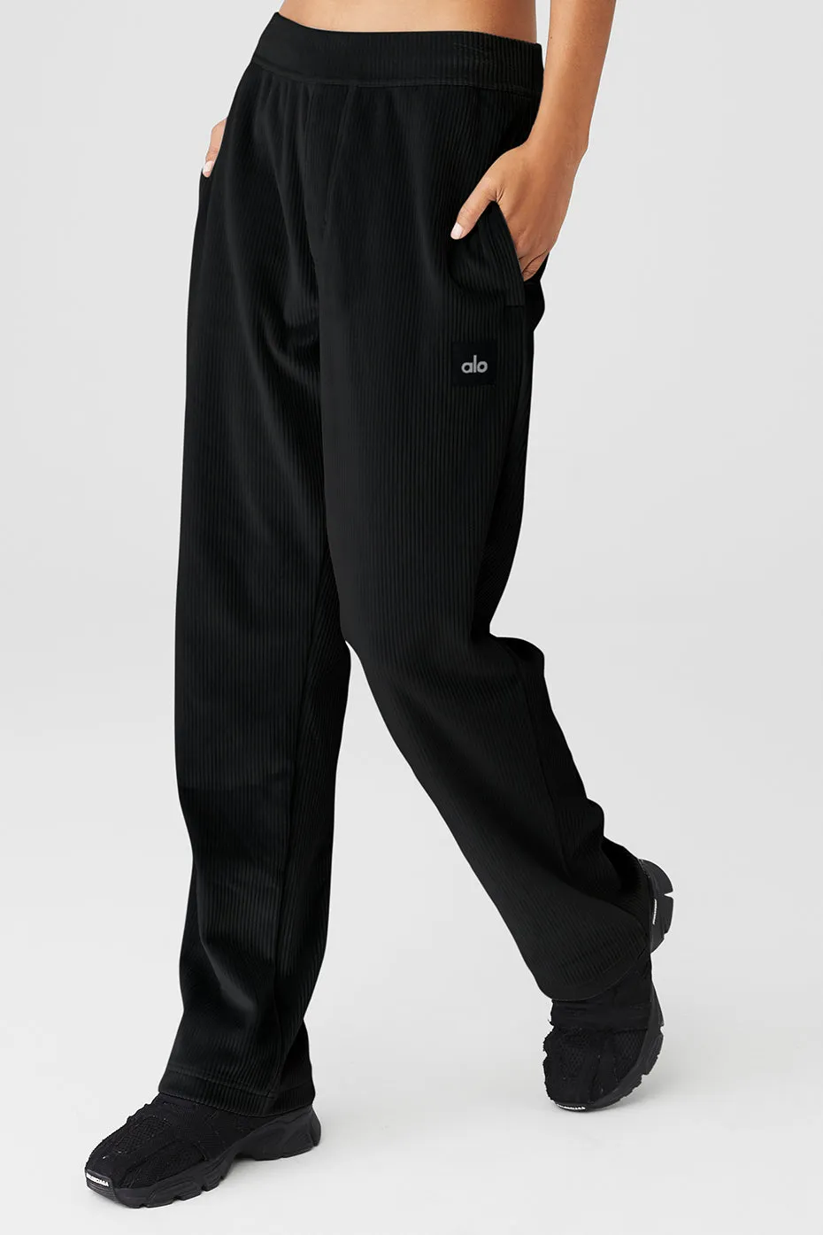 Velour Baller Pant - Black sold by Alo Yoga product image thumbnail 3