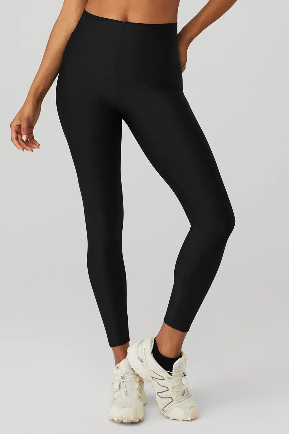 Airlift High-Waist 7/8 Corset Legging - Black sold by Alo Yoga
