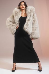 Alo Yoga☆Opulent Faux Fur Statement Jacket オーツ ファー Opulent Faux Fur Statement Jacket - Black | ALO