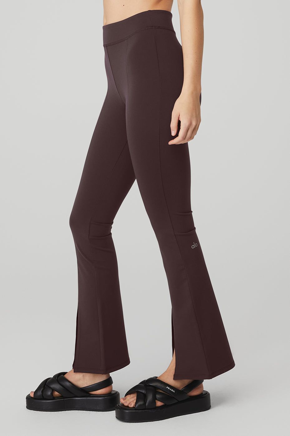 Airbrush High-Waist 7/8 Flutter Legging - Raisin sold by Alo Yoga product image thumbnail 3