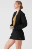 Cropped Break Line Bomber Jacket - Black sold by Alo Yoga