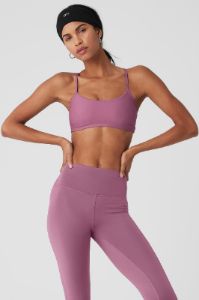 Airlift Intrigue Bra - Soft Mulberry sold by Alo Yoga