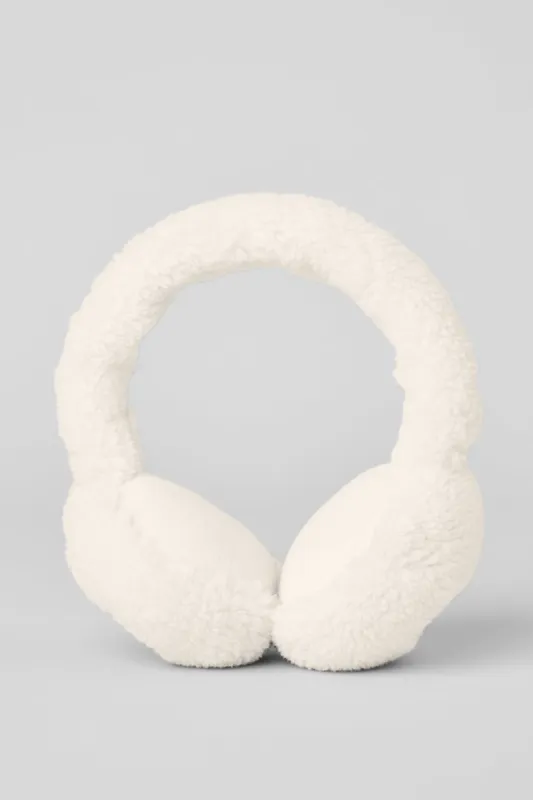 Sherpa Ear Muffs - Ivory sold by Alo Yoga