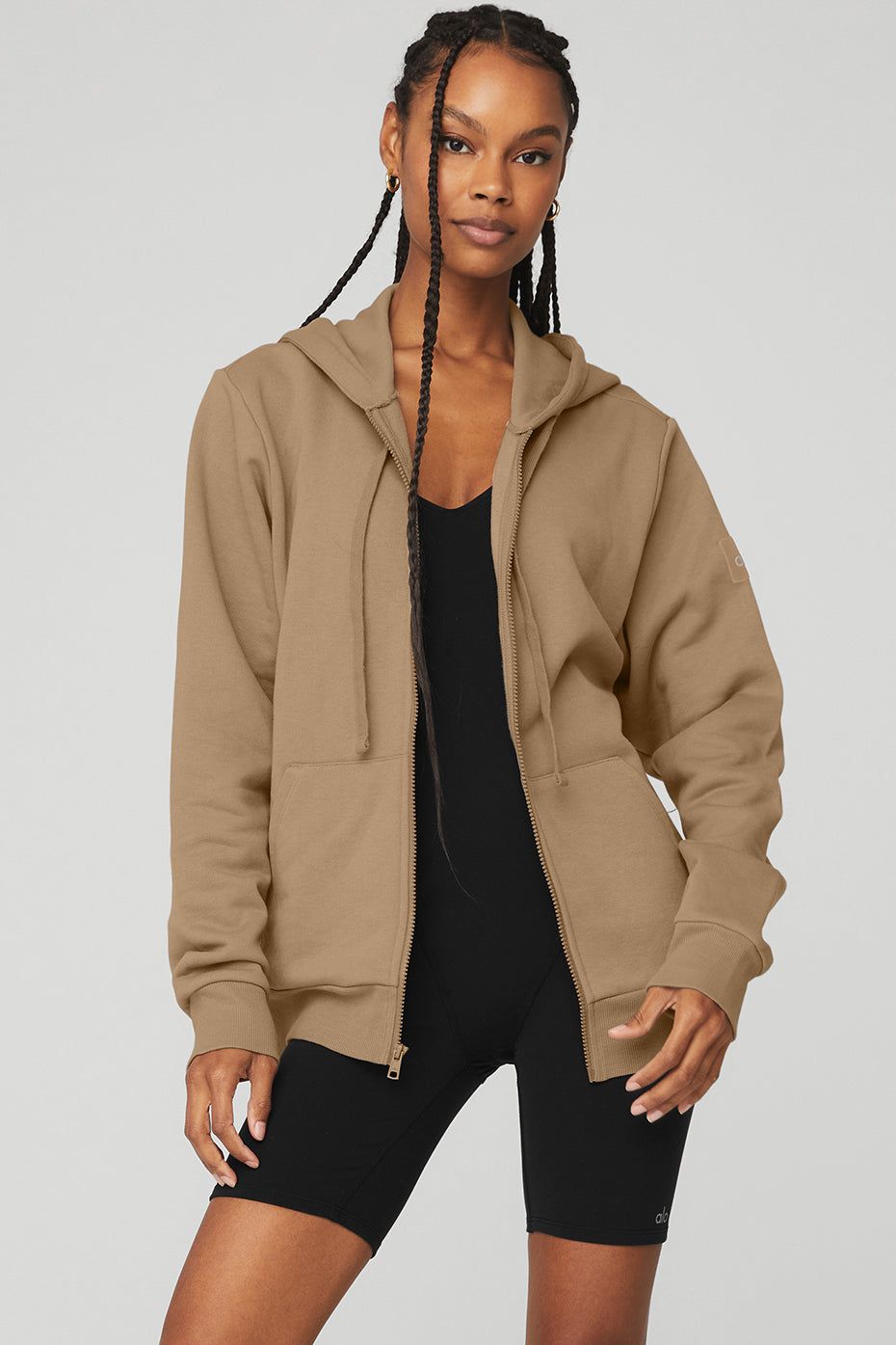 Everyday Full Zip Hoodie - Gravel sold by Alo Yoga