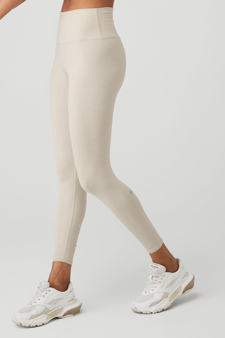 7/8 High-Waist Airbrush Legging - Oatmeal Heather sold by Alo Yoga product image thumbnail 3