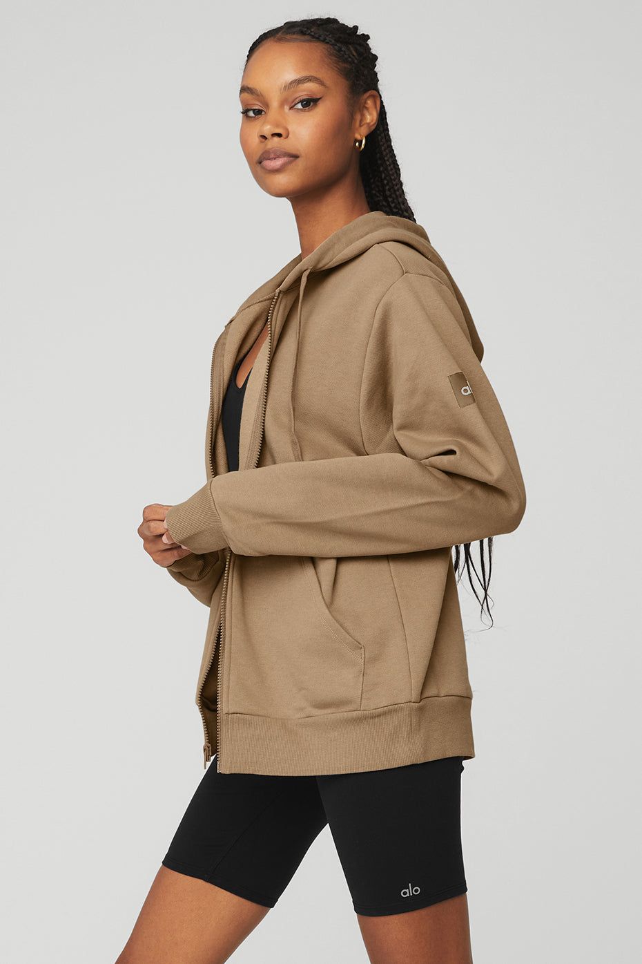 Everyday Full Zip Hoodie - Gravel sold by Alo Yoga product image thumbnail 3