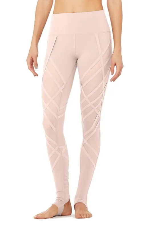 High-Waist Wrapped Stirrup Legging - Nectar sold by Alo Yoga