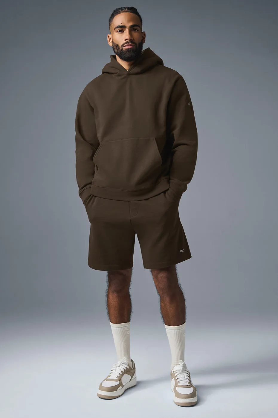 Renown Heavy Weight Hoodie - Espresso sold by Alo Yoga