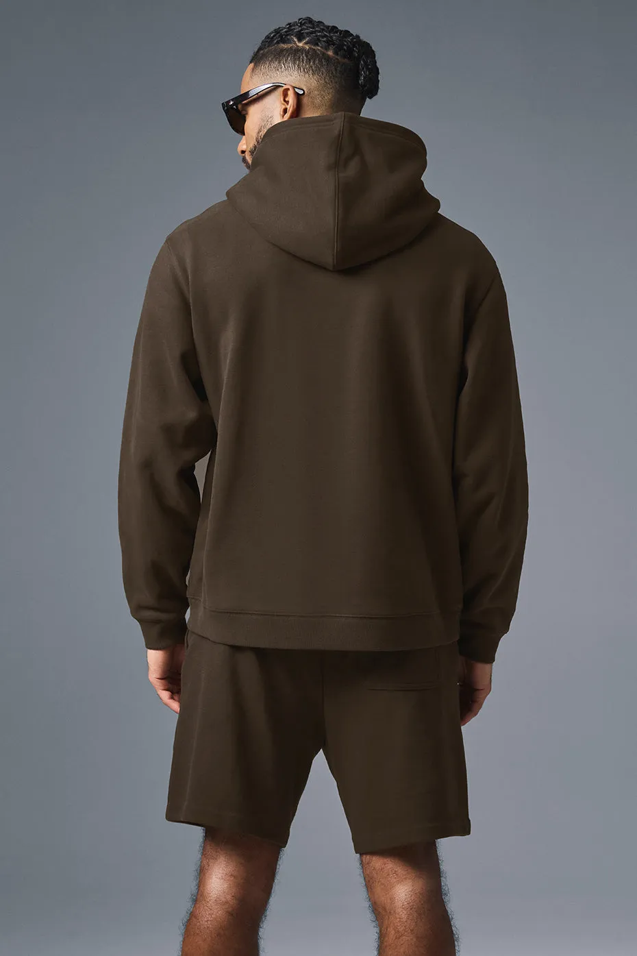 Renown Heavy Weight Hoodie - Espresso sold by Alo Yoga product image thumbnail 4