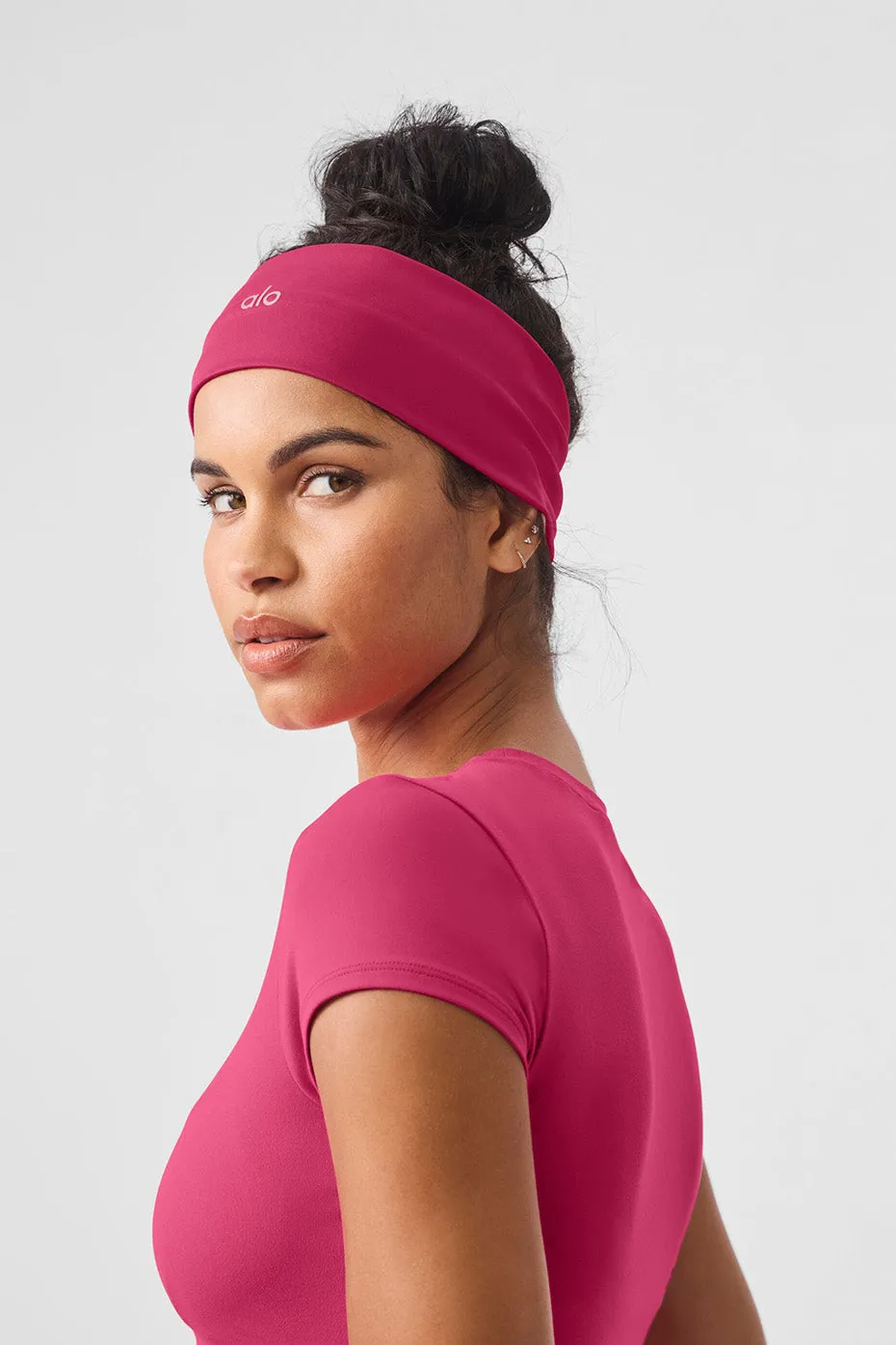 Airlift Headband - Pink Summer Crush sold by Alo Yoga product image thumbnail 3