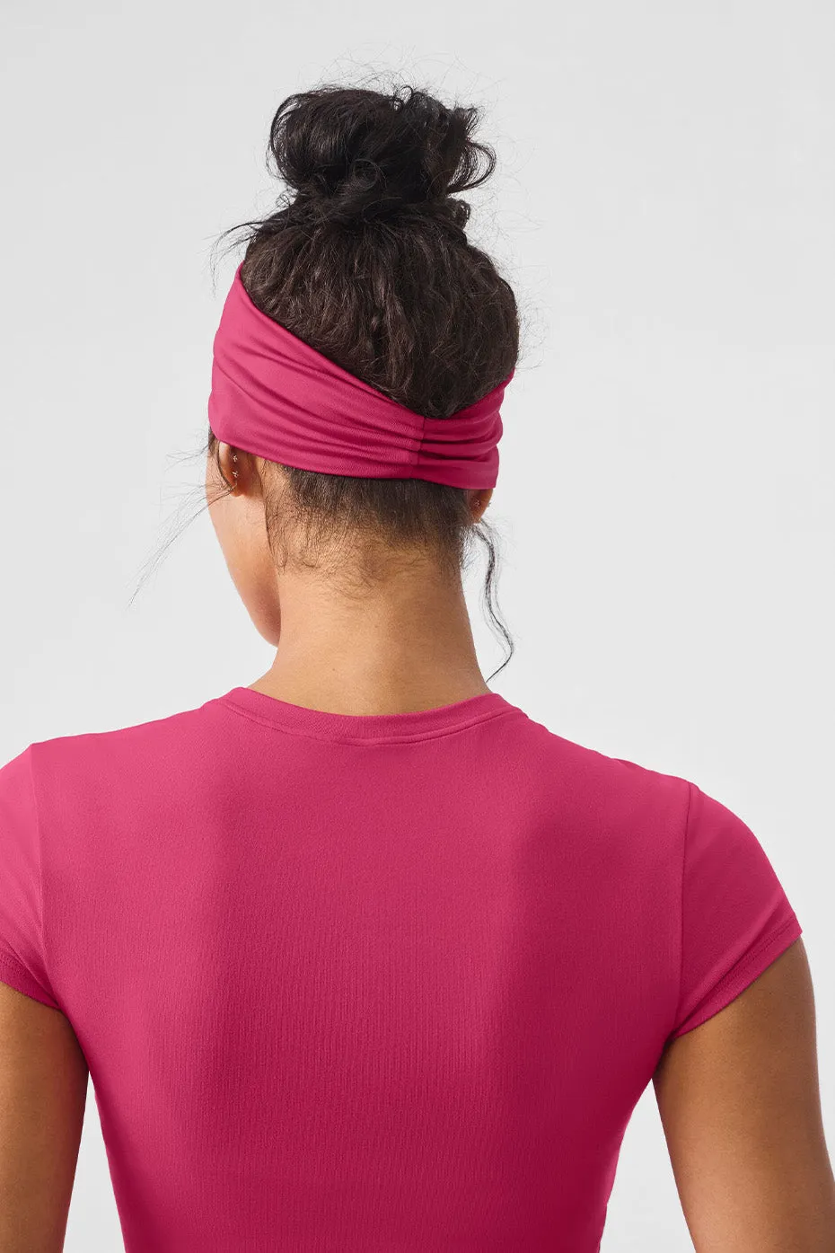 Airlift Headband - Pink Summer Crush sold by Alo Yoga product image thumbnail 4