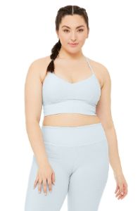 Alosoft Lavish Bra - Powder Blue Heather sold by Alo Yoga