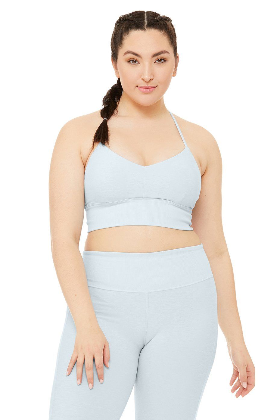 Alosoft Lavish Bra - Powder Blue Heather sold by Alo Yoga product image thumbnail 4
