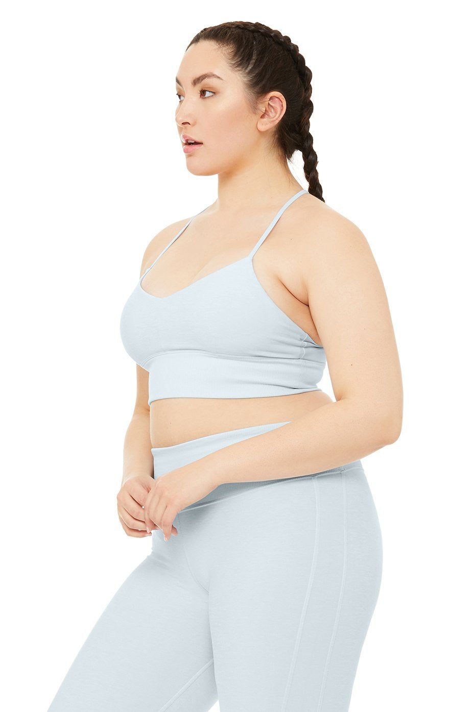 Alosoft Lavish Bra - Powder Blue Heather sold by Alo Yoga product image thumbnail 5