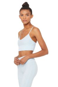 Alosoft Lavish Bra - Powder Blue Heather sold by Alo Yoga