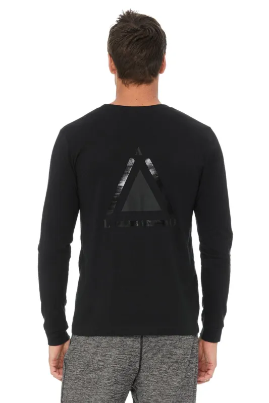 Trinity Long Sleeve Tee - Black sold by Alo Yoga