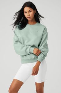 Accolade Crew Neck Pullover - Icy Sage sold by Alo Yoga